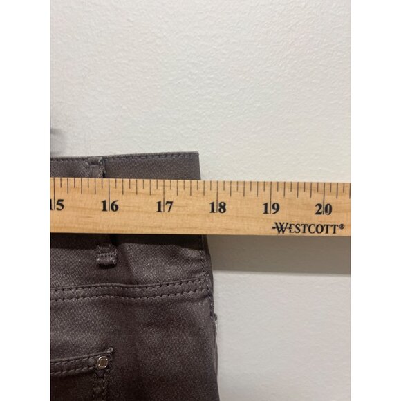 Lafayette 148 Metallic Brown Straight-Leg Thompson Pants Womens Size 14 - Picture 7 of 10